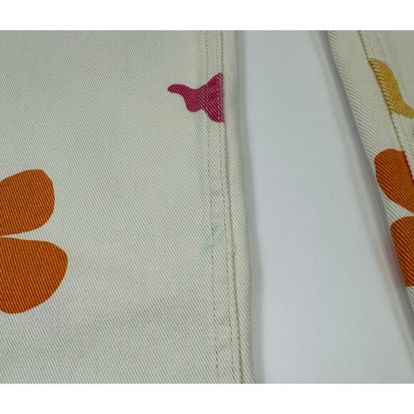 PacSun High Rise Wide Leg Carpenter Sz 27 Multicolor Floral & Butterfly Print - Picture 12 of 12